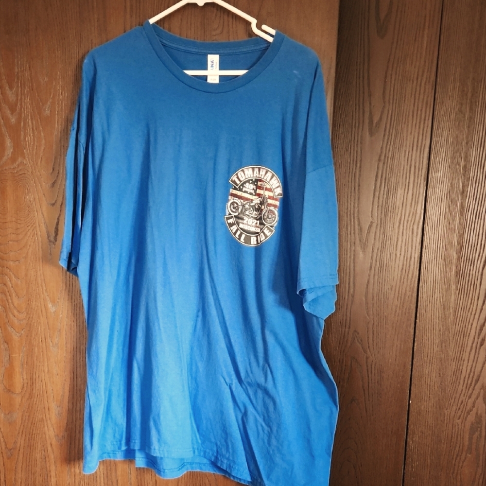 Blue Tomahawk Rally Graphic T-Shirt